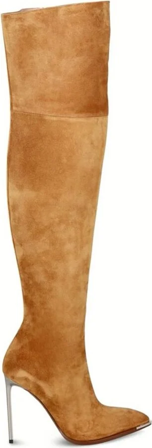 Bally Hedy Thigh-High Pointed-Toe Boots