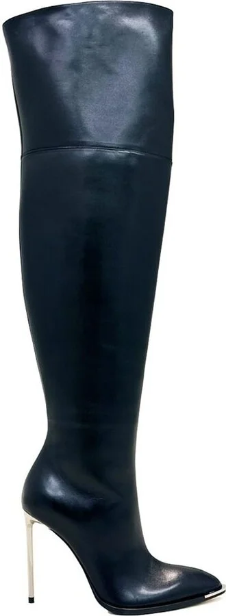 Bally Hedy Thigh-High Pointed-Toe Boots