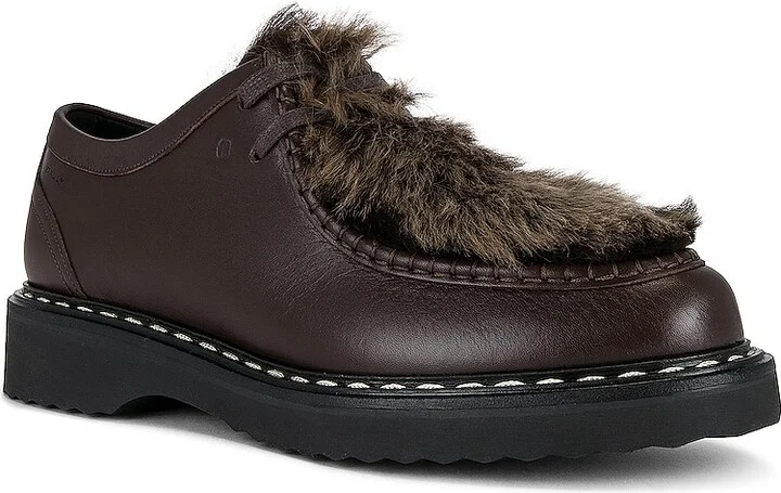 Bally Nadhy Fur Lace Up Boot in Brown - Image 2