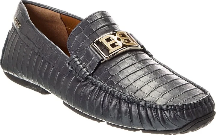 Bally Palan Croc-Embossed Leather Loafer