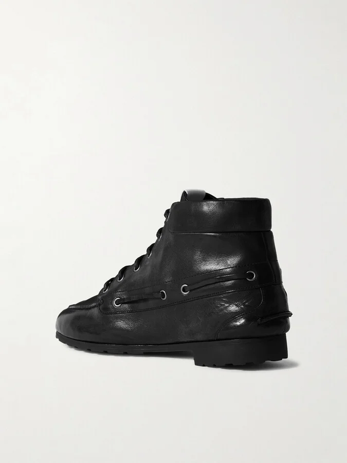 BALLY - Paphos Leather Ankle Boots - Black - Image 3
