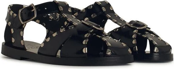 Bally 'Pasely' Black Leather Sandals - Image 2