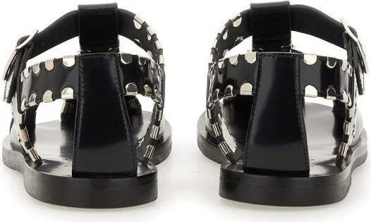 Bally 'Pasely' Black Leather Sandals - Image 3