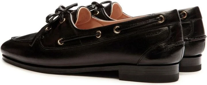 Bally 'Pathy' Black Leather Loafers