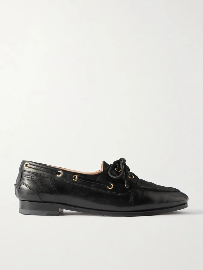 BALLY - Pathy Leather Boat Shoes - Black