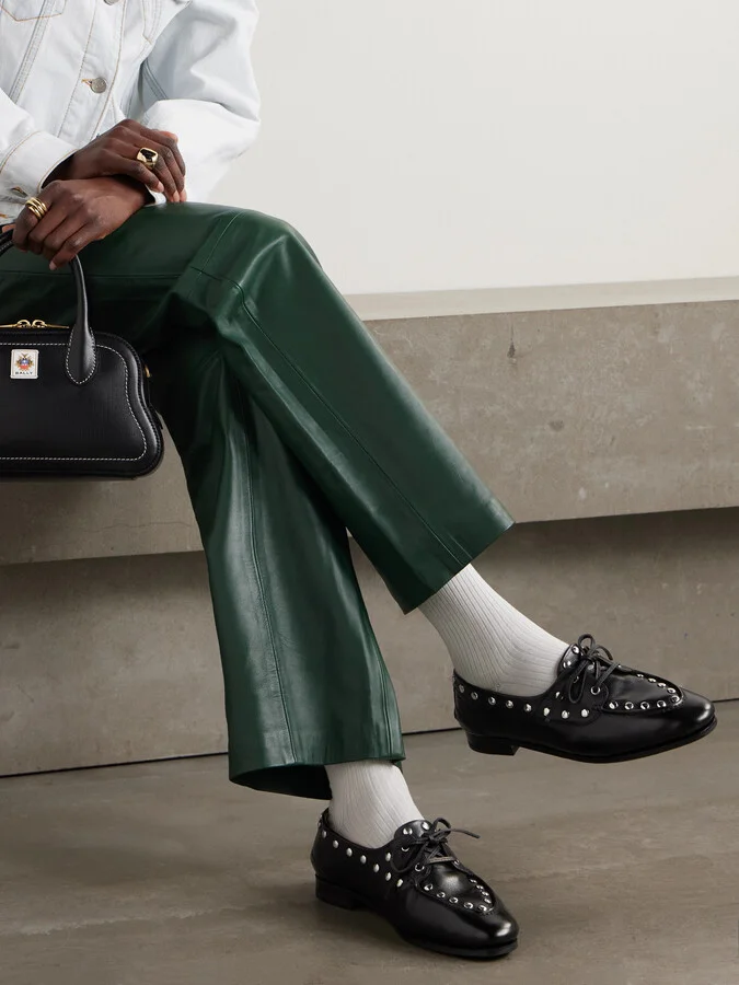 BALLY - Pathy Studded Leather Loafers - Black - Image 2