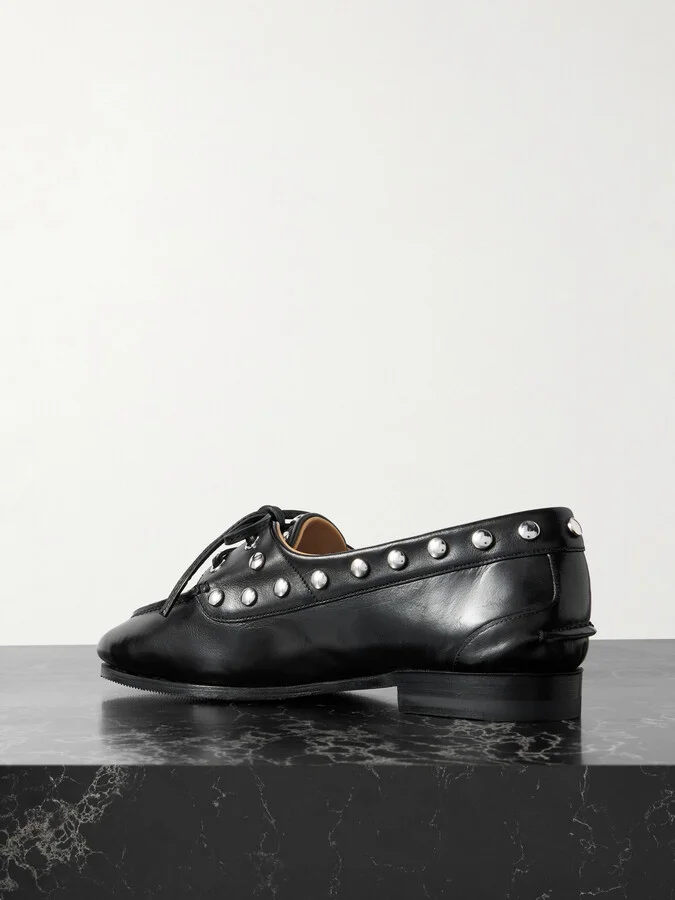 BALLY - Pathy Studded Leather Loafers - Black - Image 3