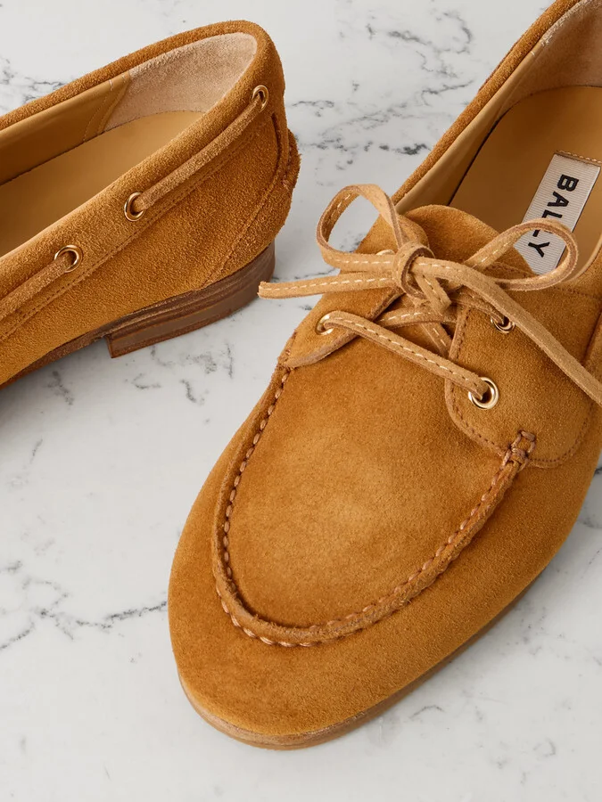 BALLY - Pathy Suede Loafers - Brown - Image 4