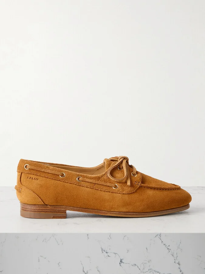 BALLY - Pathy Suede Loafers - Brown