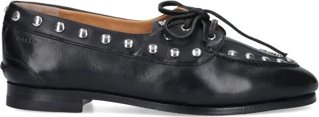 Bally Plume Stud Embellished Loafers