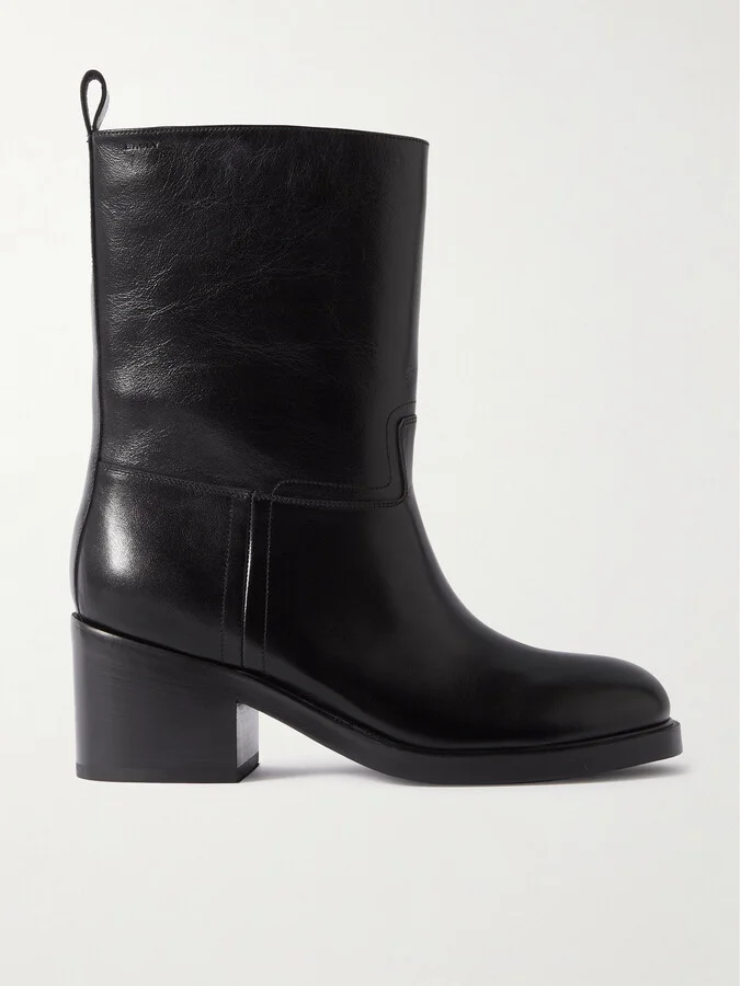 BALLY - Pongo Leather Ankle Boots - Black