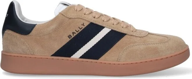 Bally Retro Stripe-Detail Lace-Up Sneakers