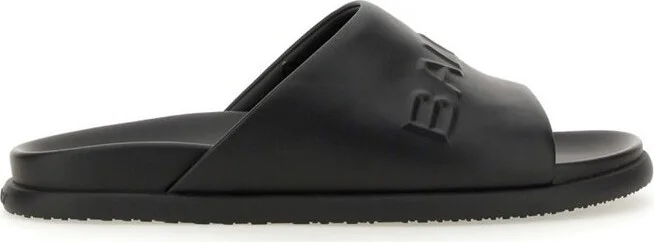 Bally Seaside Logo Embossed Slip-On Slides