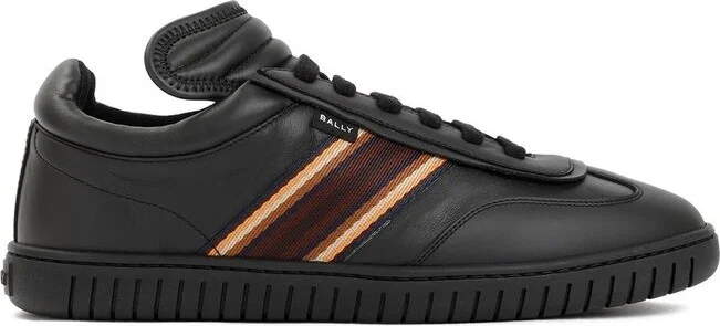Bally Side-Stripe Round Toe Sneakers