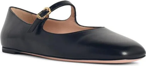 'Ballyrina' Black Leather Ballet Flats - Image 2