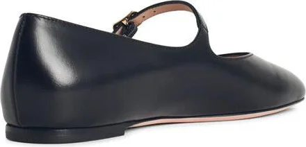 'Ballyrina' Black Leather Ballet Flats - Image 3