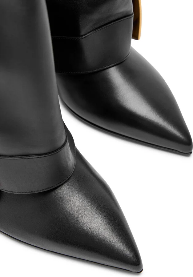 Balmain Anthem 95 Leather Knee-high Boots - Image 3