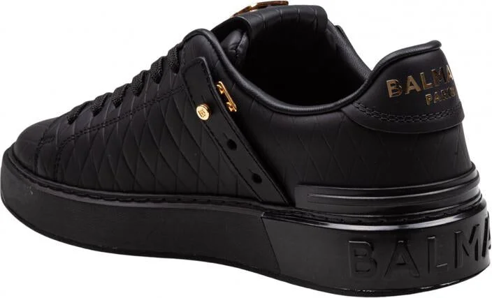 Balmain B-Court B-Buzz Calfskin Sneakers - Image 4