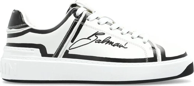 Balmain B-Court Lace-Up Sneakers