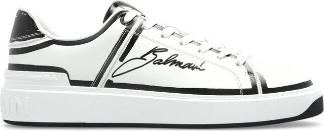 Balmain B-Court Lace-Up Sneakers