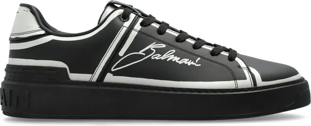 Balmain B-Court Lace-Up Sneakers