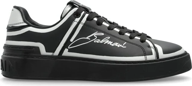 Balmain B-Court Lace-Up Sneakers