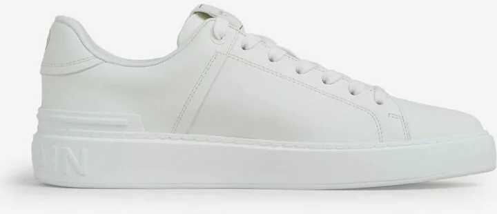 Balmain B-Court Leather Sneakers - Image 2