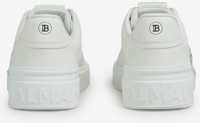 Balmain B-Court Leather Sneakers - Image 7