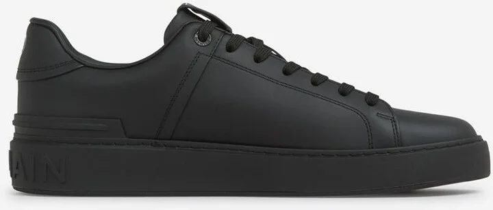 Balmain B-Court Leather Sneakers - Image 2
