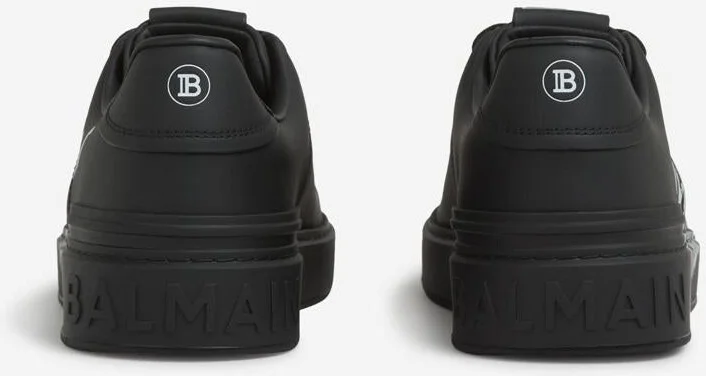 Balmain B-Court Leather Sneakers - Image 7