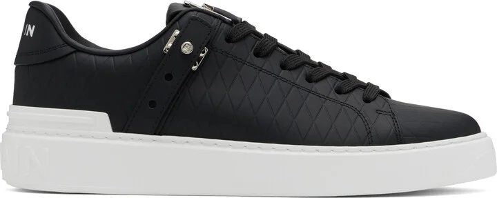 Balmain Black B-Court B-Buzz Sneakers
