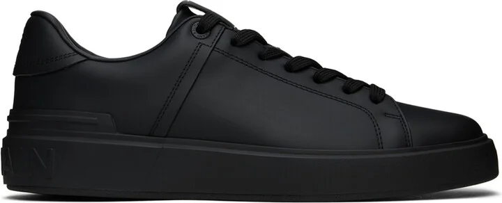 Balmain Black B-Court Leather Sneakers