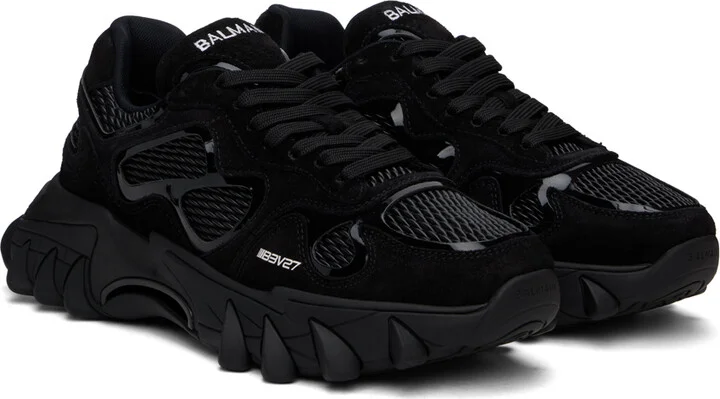 Balmain Black B-East Sneakers - Image 4