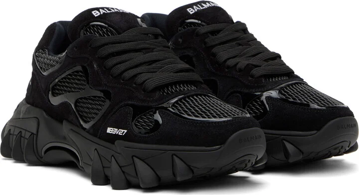 Balmain Black B-East Sneakers - Image 4