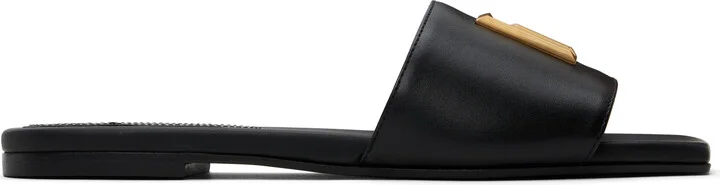 Balmain Black Dafne PB Sandals
