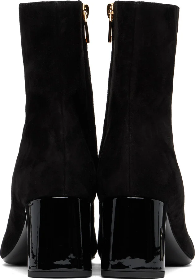 Balmain Black Suede Edna Boots - Image 2