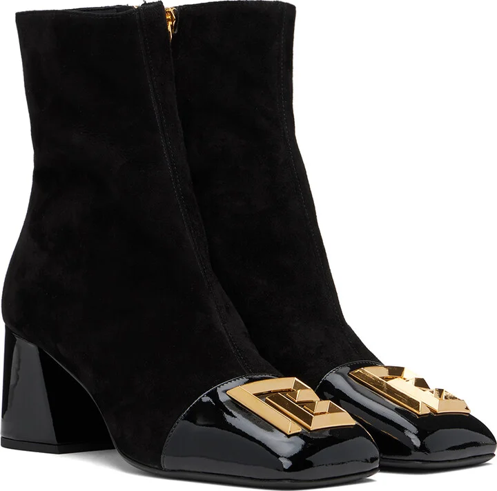 Balmain Black Suede Edna Boots - Image 4