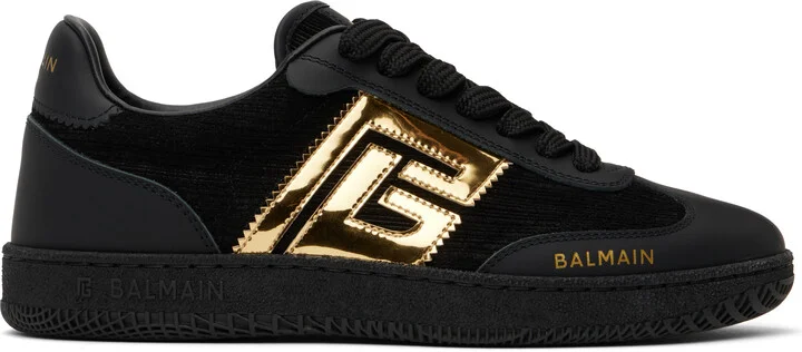 Balmain Black Swan Sneakers