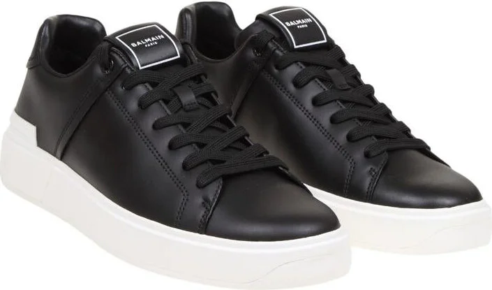 Balmain Calf Leather Sneakers - Image 2