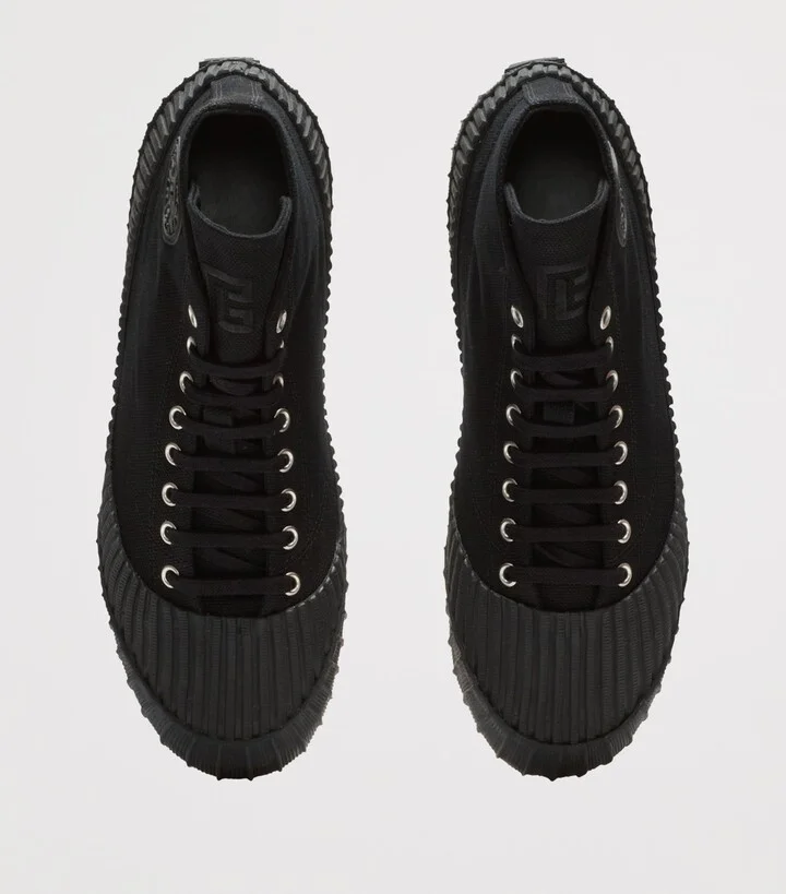Balmain Canvas Riff Sneakers - Image 3