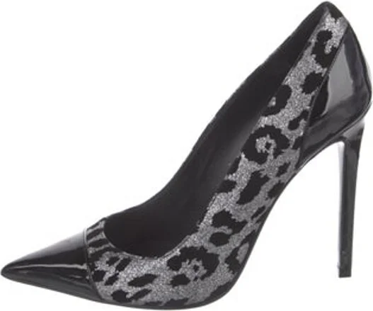 Animal Print, Black, Silver