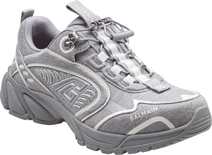 Balmain Cosmic Dust Pile Sneakers Color Grey/white - Image 2