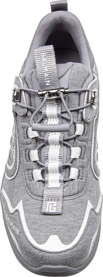 Balmain Cosmic Dust Pile Sneakers Color Grey/white - Image 3