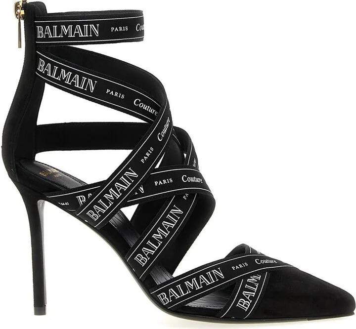 Balmain 'Couture Ribbon-Print' Pumps