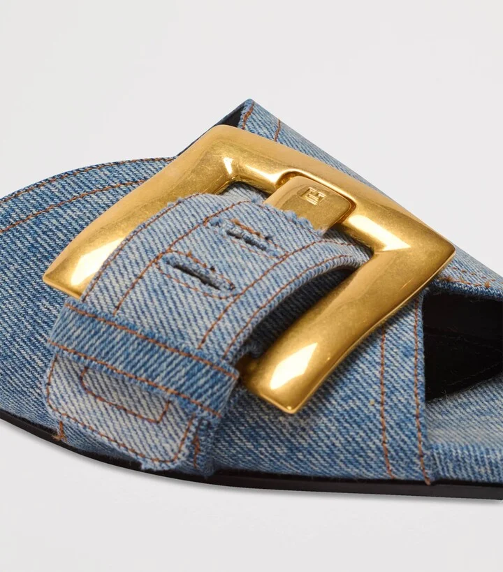 Balmain Denim Anthem Sandals - Image 5