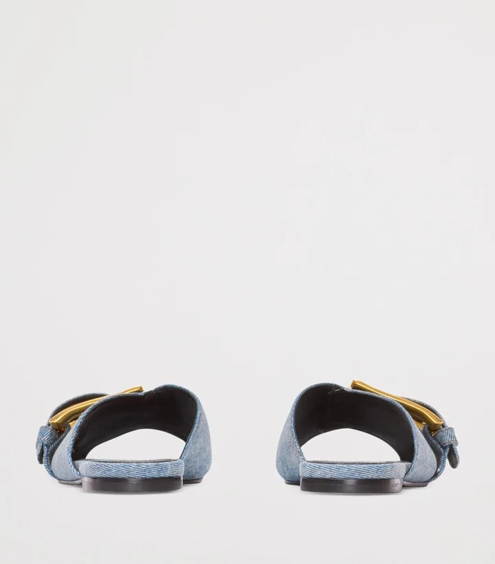 Balmain Denim Anthem Sandals - Image 6