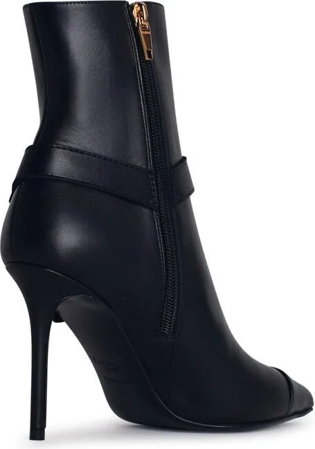 Balmain 'Eva' Black Leather Ankle Boots - Image 3