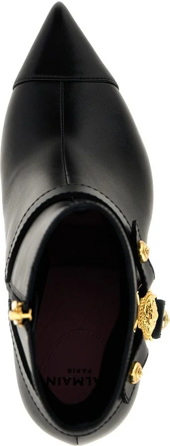 Balmain 'Eva' Black Leather Ankle Boots - Image 8