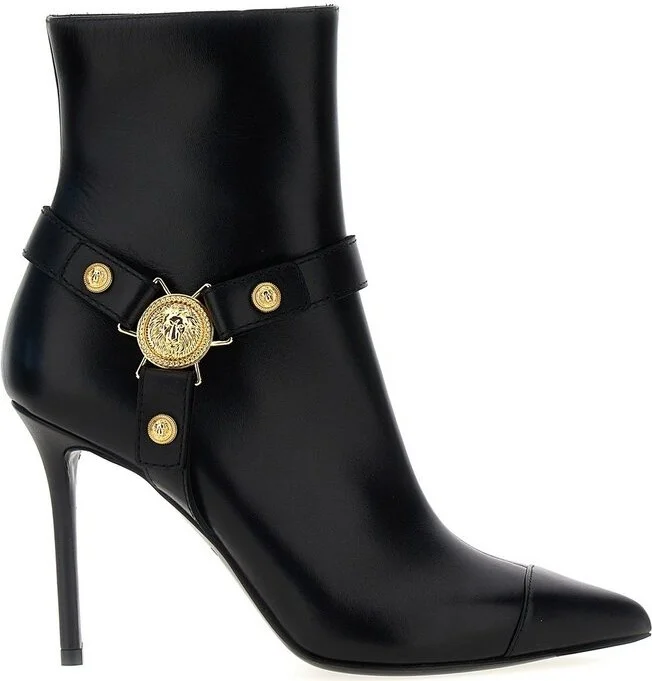 Balmain Eva Pointed-Toe Ankle Boots