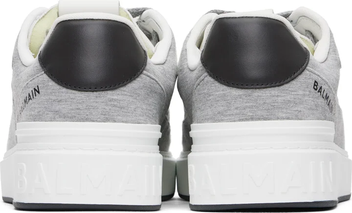 Balmain Gray B-Court Skate Sneakers - Image 2